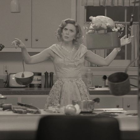 Elizabeth Olsen in Kitchen